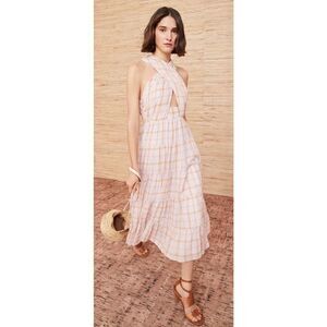 ULLA JOHNSON  Noelle Cotton Dress In Pale Lilac NWT Size 6